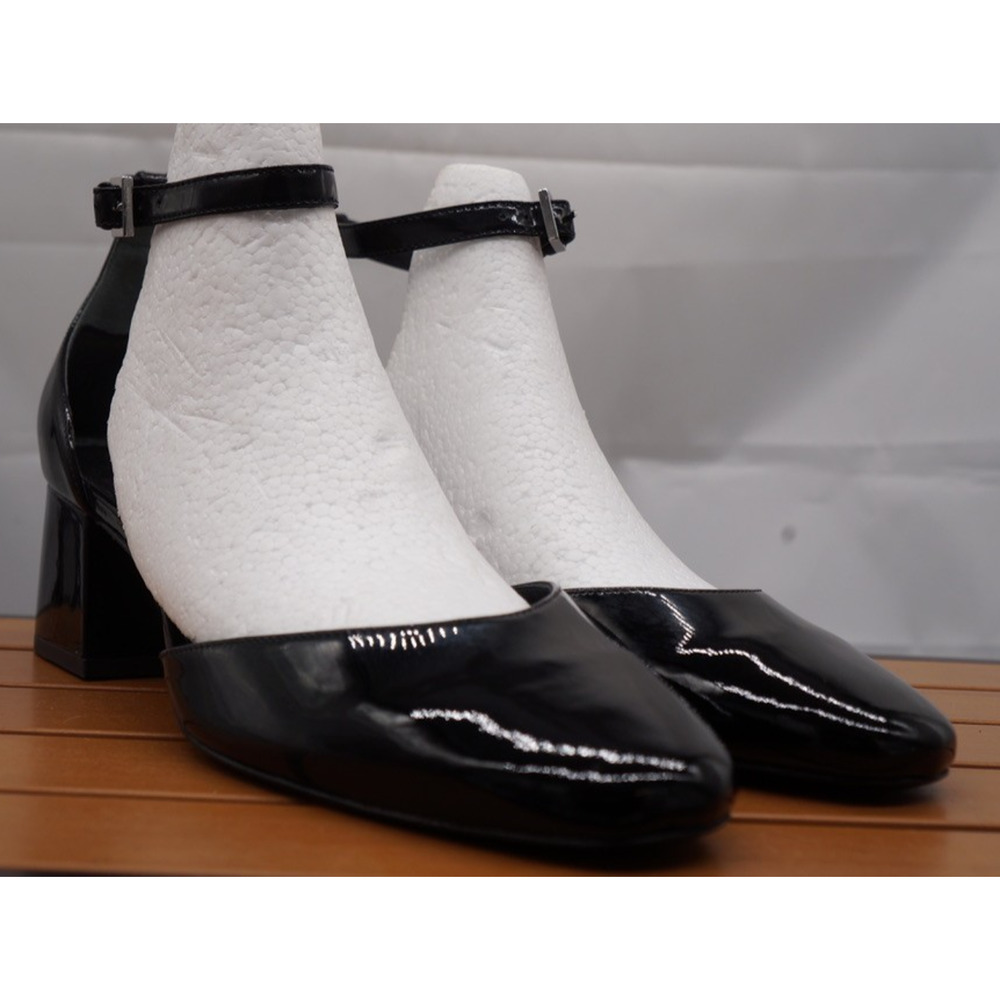 Reformation Mallori Closed Toe Patent Leather Heel Size 10 - Picture 2 of 13